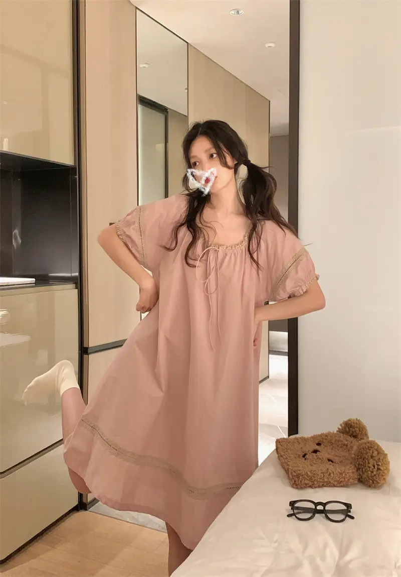 루즈핏 면 라운드넥 홈웨어 세트 상세 이미지 16