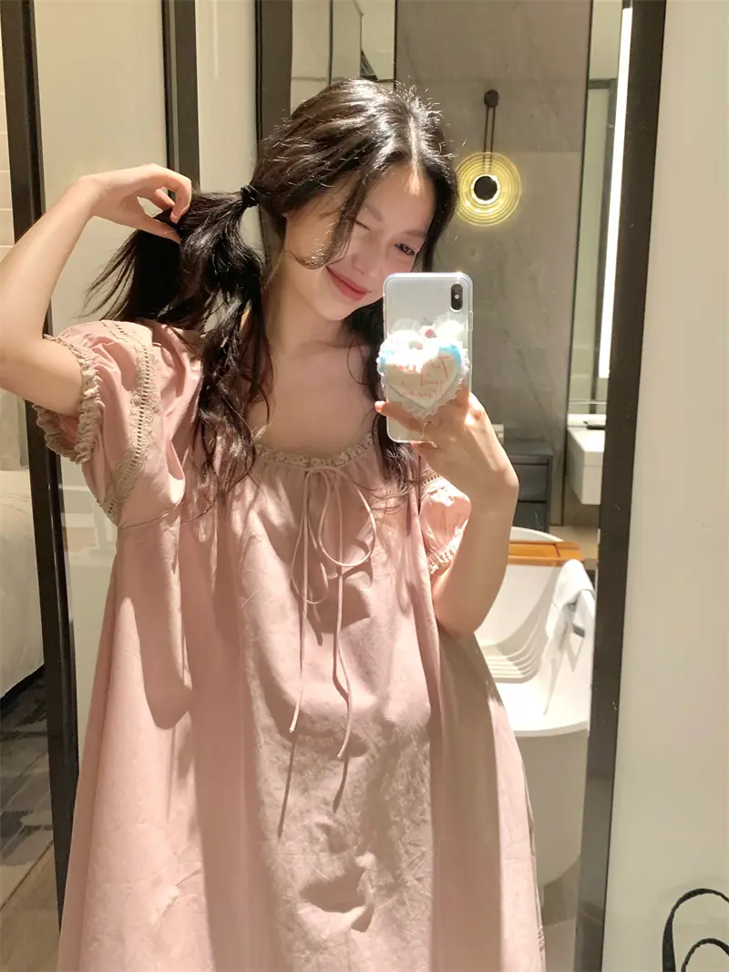 루즈핏 면 라운드넥 홈웨어 세트 상세 이미지 18