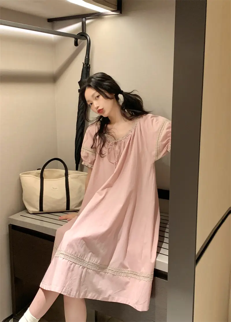 루즈핏 면 라운드넥 홈웨어 세트 상세 이미지 21