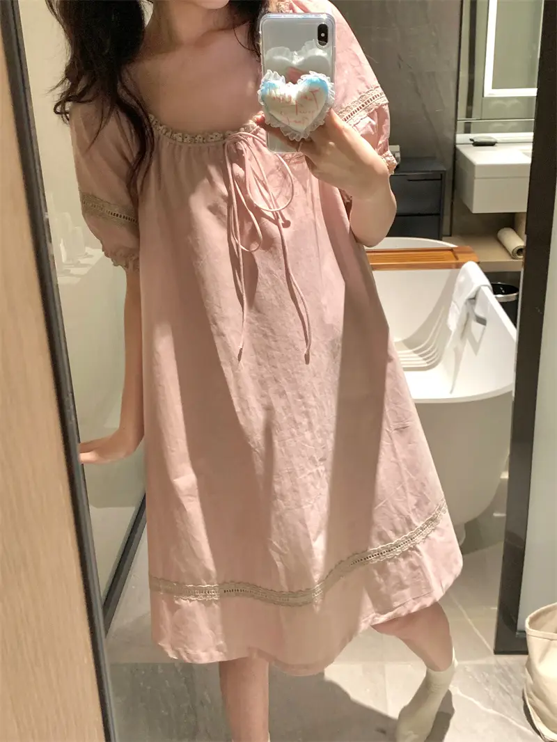 루즈핏 면 라운드넥 홈웨어 세트 상세 이미지 22