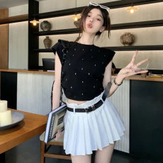 批发创峰精品豪华呢高腰半身裙夏季<b class='q'>短裙</b>裤辣妹<b class='q'>百褶</b>裙百搭显瘦A字裙潮