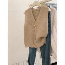 批发实拍 冰丝亚麻镂空<b class='q'>针织</b>马甲女宽松叠穿背心坎肩百搭<b class='q'>开衫</b>