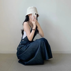 批发已出货 长款<b class='q'>牛仔</b>吊带<b class='q'>连衣裙</b>