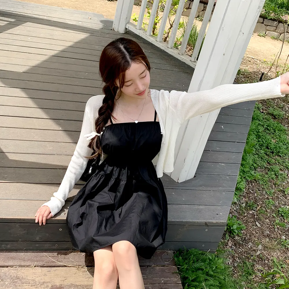여성용 루즈 핏 셔링 원피스 상세 이미지 17