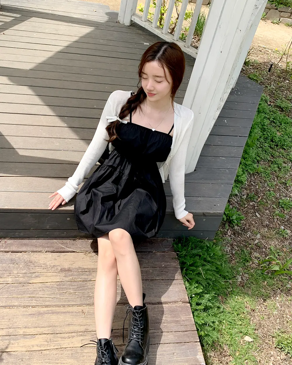 여성용 루즈 핏 셔링 원피스 상세 이미지 18