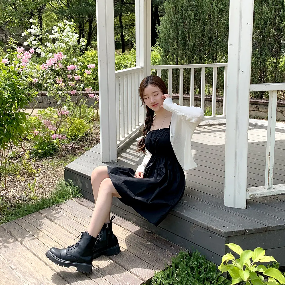 여성용 루즈 핏 셔링 원피스 상세 이미지 19