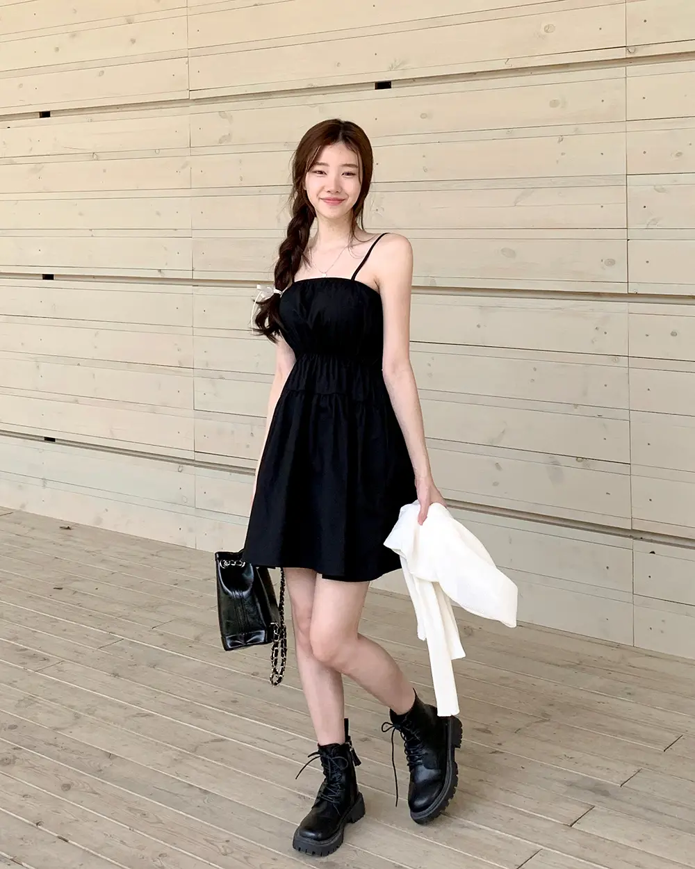 여성용 루즈 핏 셔링 원피스 상세 이미지 26