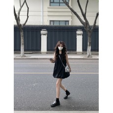 批发实拍实价#纯色露背无袖娃娃裙<b class='q'>可爱</b>甜美花苞短裙<b class='q'>连衣裙</b>女