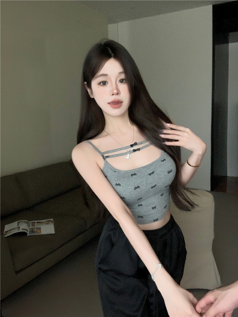 정가 실사 달콤한 매운맛 센스 직접 만든 나비 매듭 슬립 맨위 작은 대중 조끼