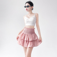 批发芭蕾仙女短裙防走光内衬夏季甜美<b class='q'>可爱</b>高腰花边蛋糕裙裤学院少女