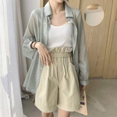 批发防晒衣女<b class='q'>开衫</b>2025新款夏季百搭韩版宽松冰丝雪纺薄款长袖防晒服
