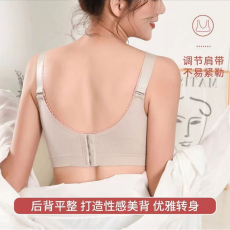 批发无磁蕾丝花边内衣女薄款大胸显小胸无钢圈文胸舒适调整型胸罩
