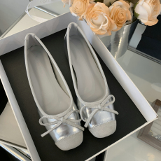 批发复古法式玛丽珍鞋女2024新款银色软底浅口内增高5CM芭蕾舞单鞋女