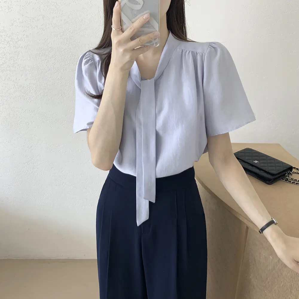 프렌치 감성 양면 착용 블라우스 상세 이미지 1