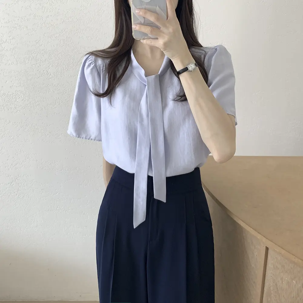 프렌치 감성 양면 착용 블라우스 상세 이미지 2
