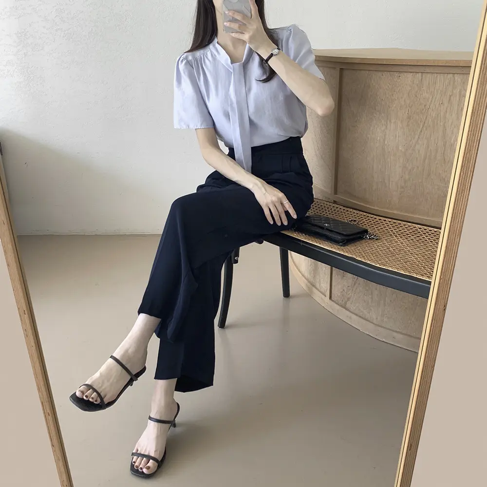 프렌치 감성 양면 착용 블라우스 상세 이미지 7