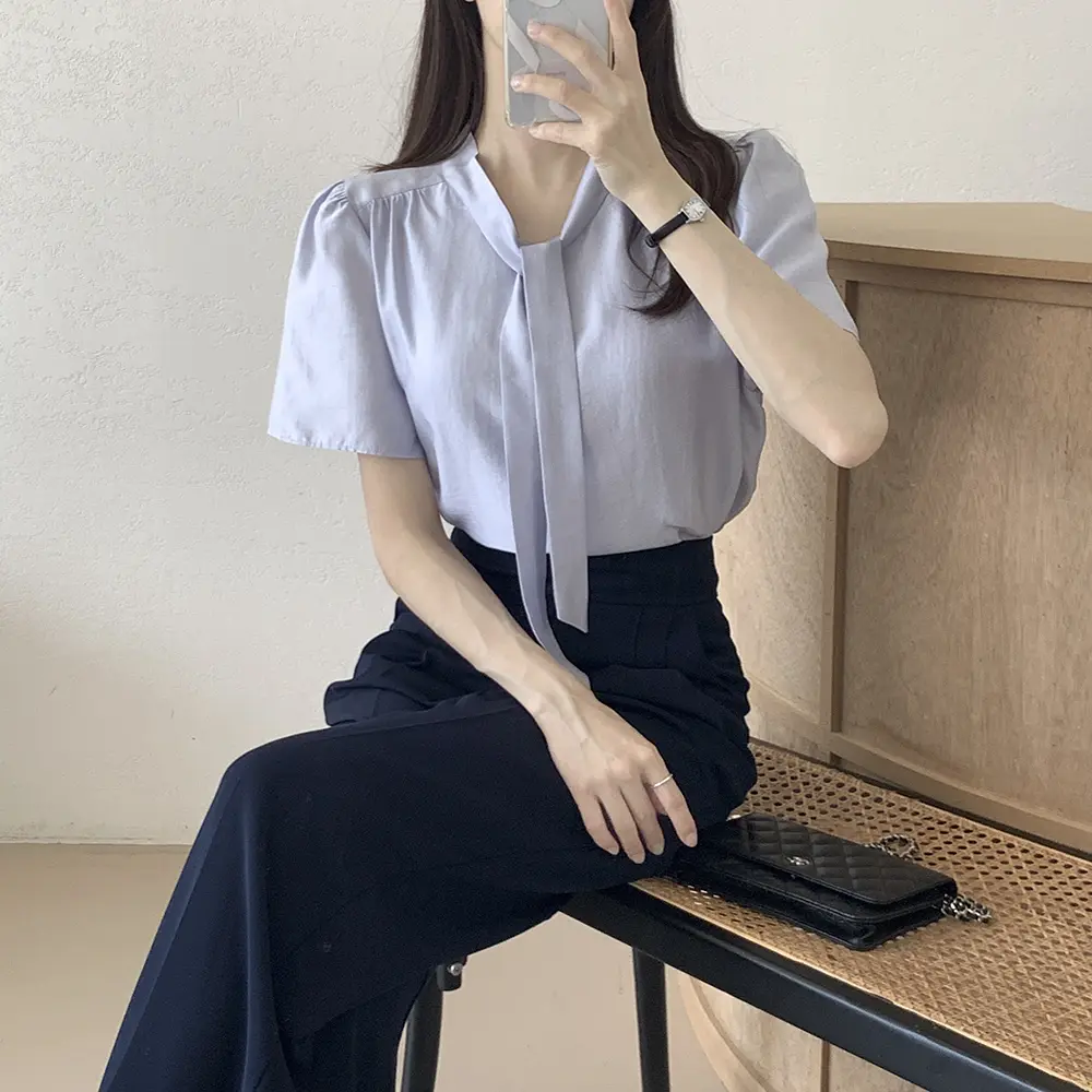 프렌치 감성 양면 착용 블라우스 상세 이미지 8