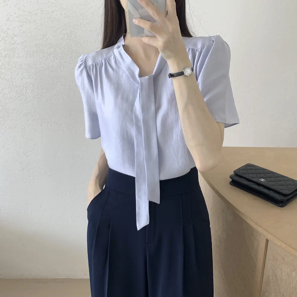 프렌치 감성 양면 착용 블라우스 상세 이미지 10