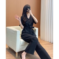批发官图高级感西<b class='q'>装</b><b class='q'>连体</b><b class='q'>裤</b>女夏季新款<b class='q'>韩版</b>高腰显瘦V领阔腿连衣<b class='q'>裤</b>
