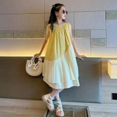 批发女童连衣裙2026新款夏季<b class='q'>儿童</b>薄款时髦洋气中大童夏装女孩网红<b class='q'>裙子</b>