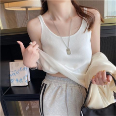 批发西装内搭吊带背心女2026春夏打底设计感小众冰丝针织无袖上衣外穿