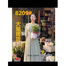 批发锦瑟夏季新中式盘扣<b class='q'>连衣裙</b>女法式气质优雅温柔系女装<b class='q'>连衣裙</b>
