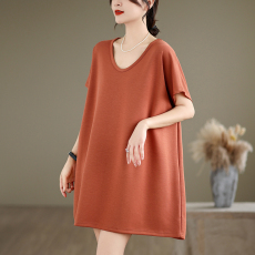 批发大码女装短袖2026夏季新款大码胖mm<b class='q'>中长款</b>休闲<b class='q'>T</b><b class='q'>恤</b>