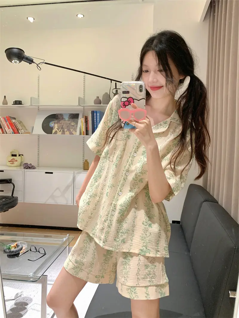 수묵화 레트로 홈웨어 세트 상세 이미지 3