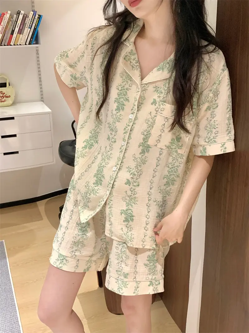 수묵화 레트로 홈웨어 세트 상세 이미지 7