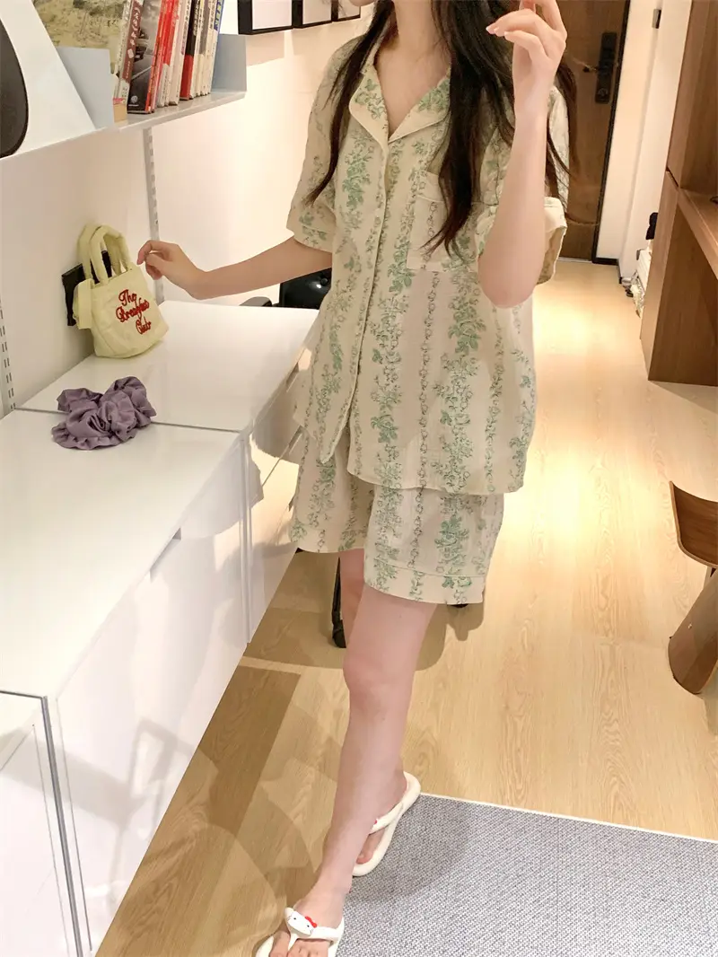 수묵화 레트로 홈웨어 세트 상세 이미지 8