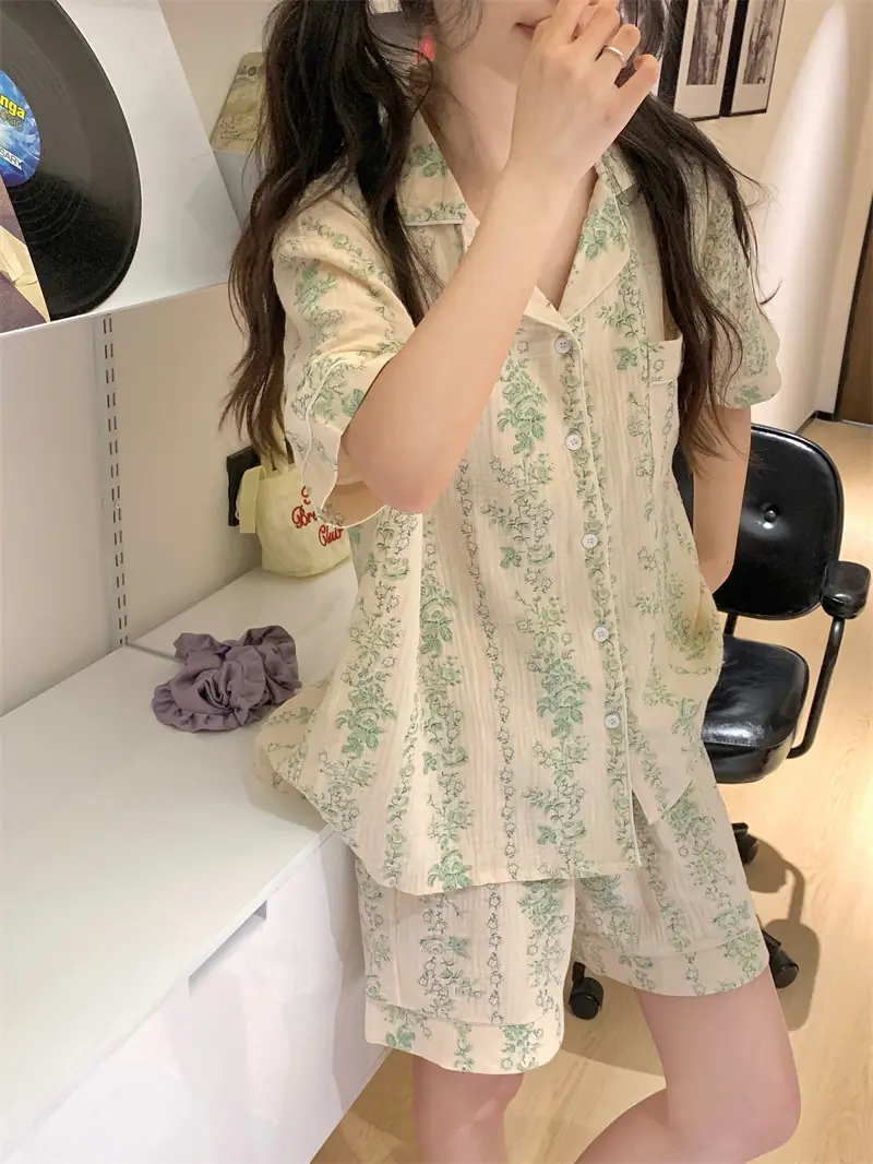 수묵화 레트로 홈웨어 세트 상세 이미지 9