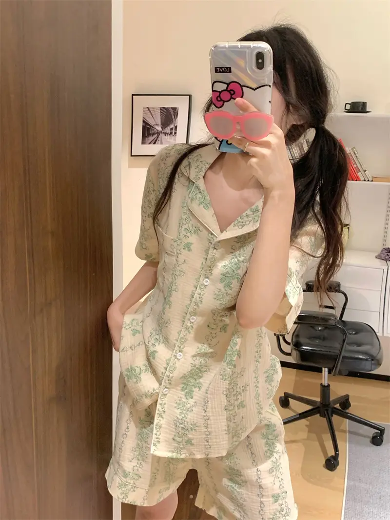 수묵화 레트로 홈웨어 세트 상세 이미지 10