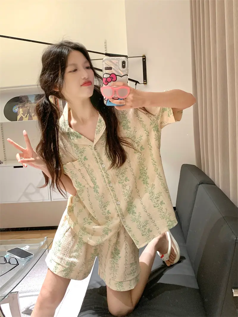 수묵화 레트로 홈웨어 세트 상세 이미지 11
