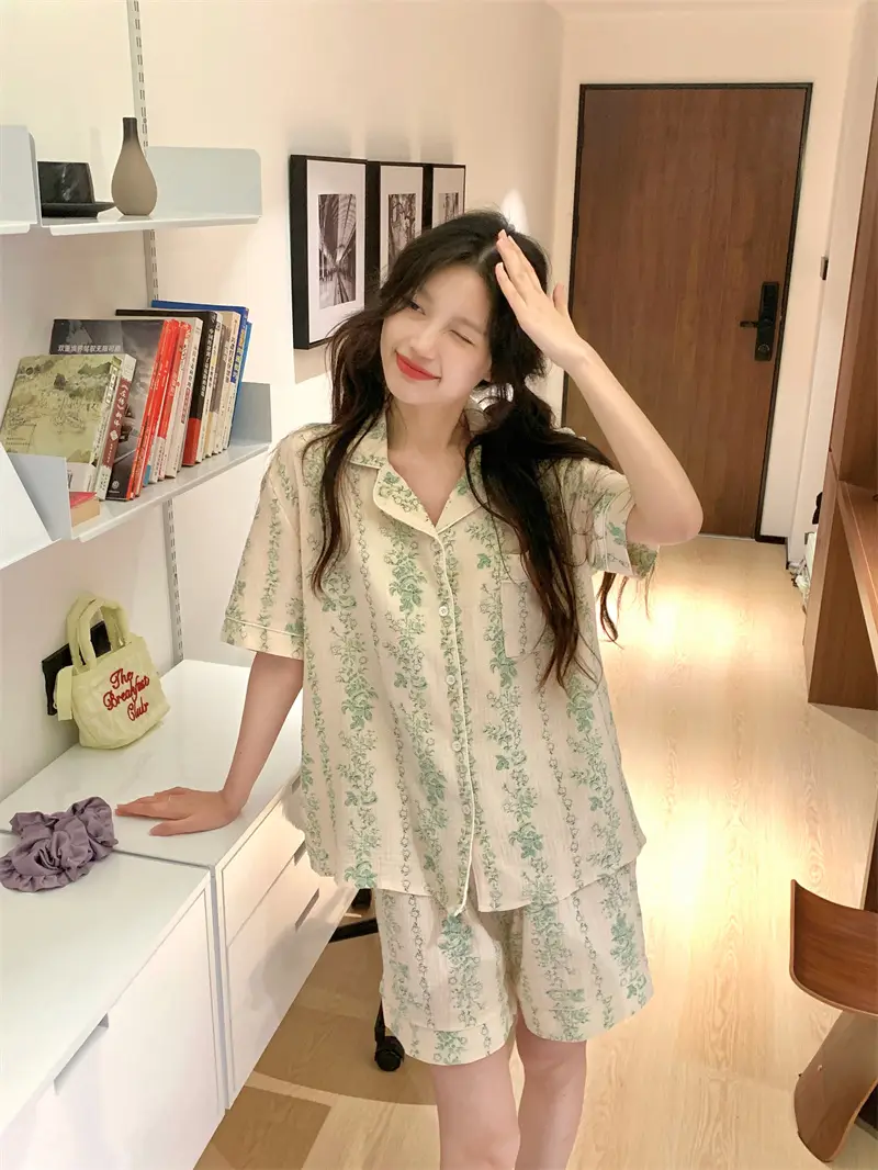 수묵화 레트로 홈웨어 세트 상세 이미지 12