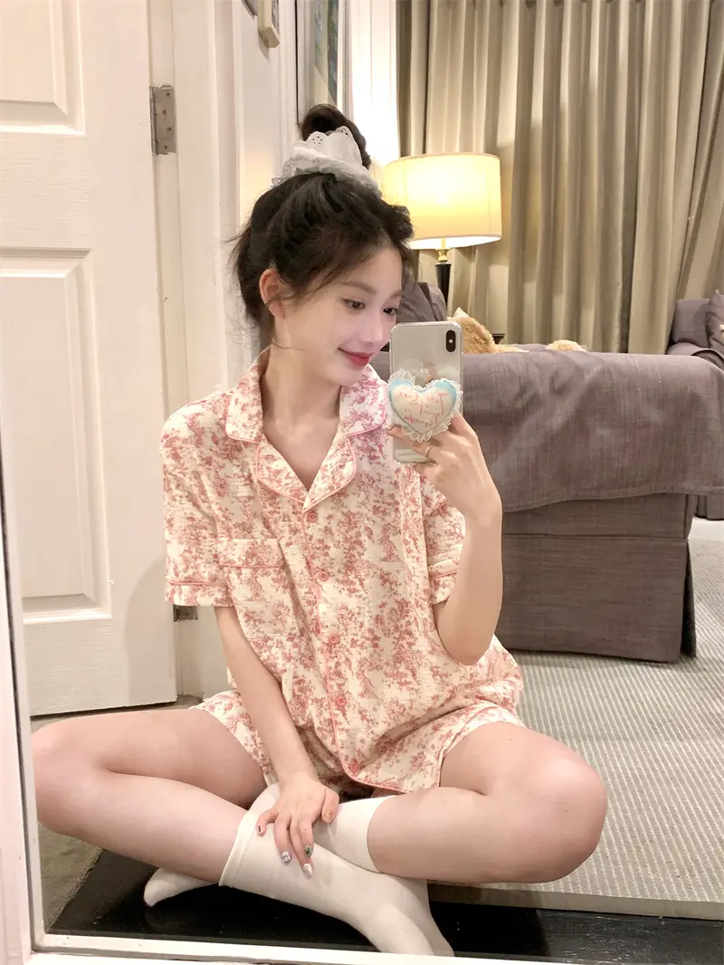 수묵화 레트로 홈웨어 세트 상세 이미지 14