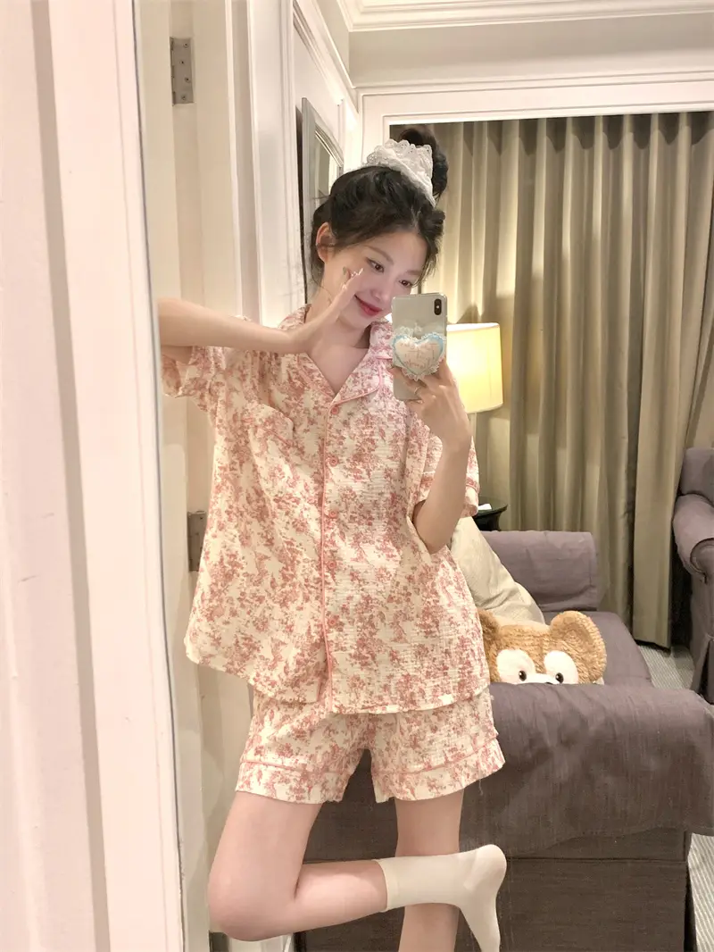 수묵화 레트로 홈웨어 세트 상세 이미지 15