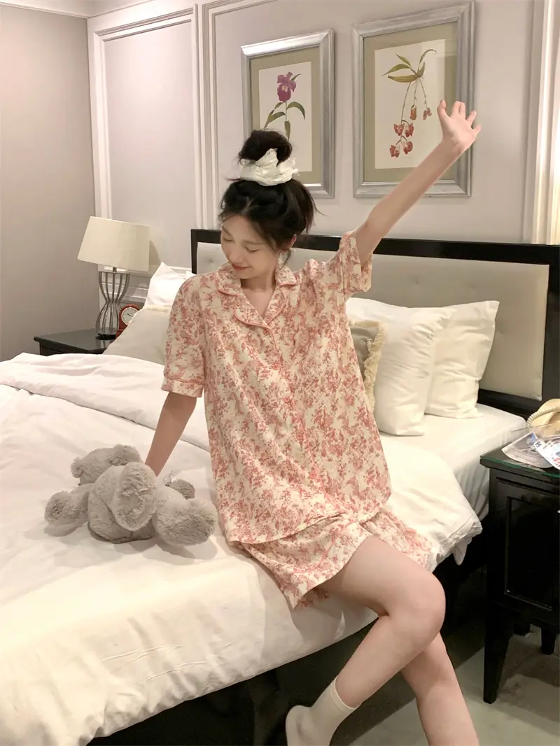 수묵화 레트로 홈웨어 세트 상세 이미지 16