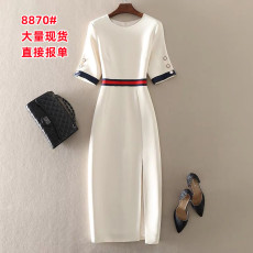 批发一线大品牌高端剪标女装捡漏外贸货出口尾单<b class='q'>清仓</b>中长款包臀<b class='q'>连衣裙</b>