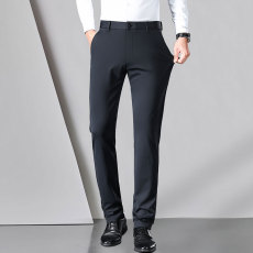 批发新款实拍春秋款中老年爸爸装透气舒适柔软<b class='q'>商务</b>直筒中老年西装裤