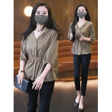 批发大码女装2026春夏新款女士衬衫上衣胖MM短袖减龄漂亮洋气衬衣小衫