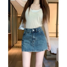 批发<b class='q'>街头</b>小甜椒韩版百搭高腰牛仔半身裙女防走光辣妹短裙潮