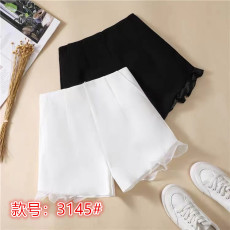 批发一线大品牌高端剪标女装外贸清货出口<b class='q'>原</b><b class='q'>单</b>荷叶边高腰阔腿短裤休闲