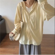批发防晒衣大码女装遮肉防紫外线透气薄款连帽外套夏长袖宽松防晒开衫
