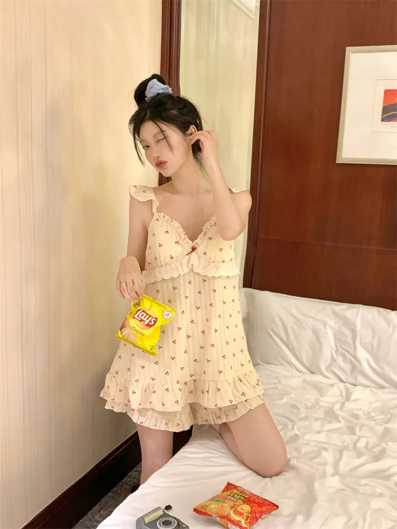 소녀 스타일 홈웨어 세트 상세 이미지 8