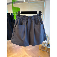 批发<b class='q'>高腰</b>休闲裤子女夏季薄款大码胖妹妹梨形身材宽松显瘦阔腿a字<b class='q'>短裤</b>