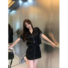 批发实拍#显瘦遮肉休闲速干<b class='q'>运动</b>套装女夏季2024新款<b class='q'>大码</b>胖mm短袖外套