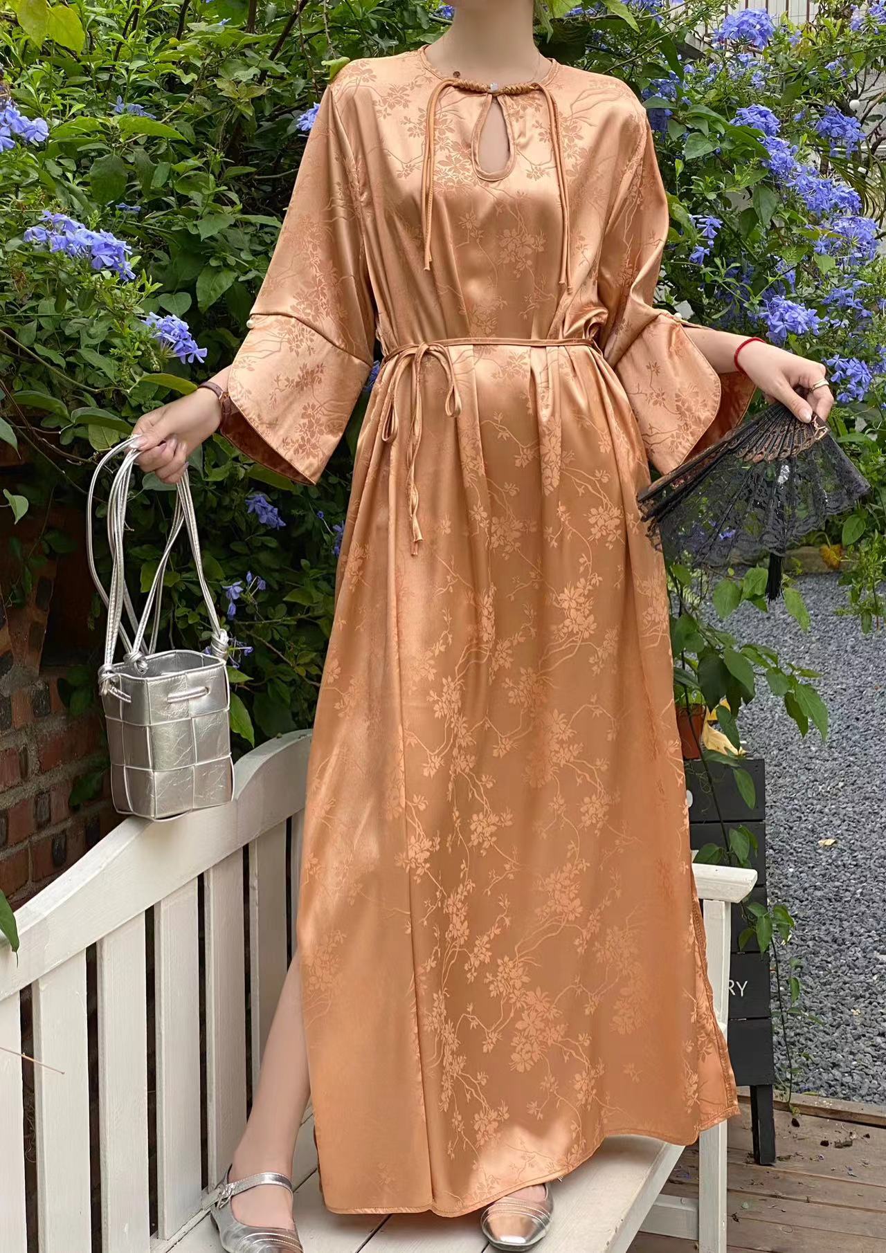 PF18463#夏装新款新中式连衣裙女长裙女裝貨源服裝批發