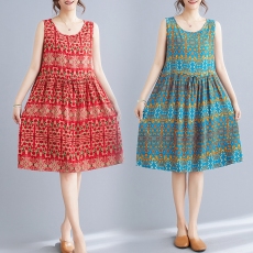 批发实拍 棉绸睡裙女夏季宽松无袖<b class='q'>连衣裙</b>可外穿<b class='q'>人造棉</b>家居服薄款年轻