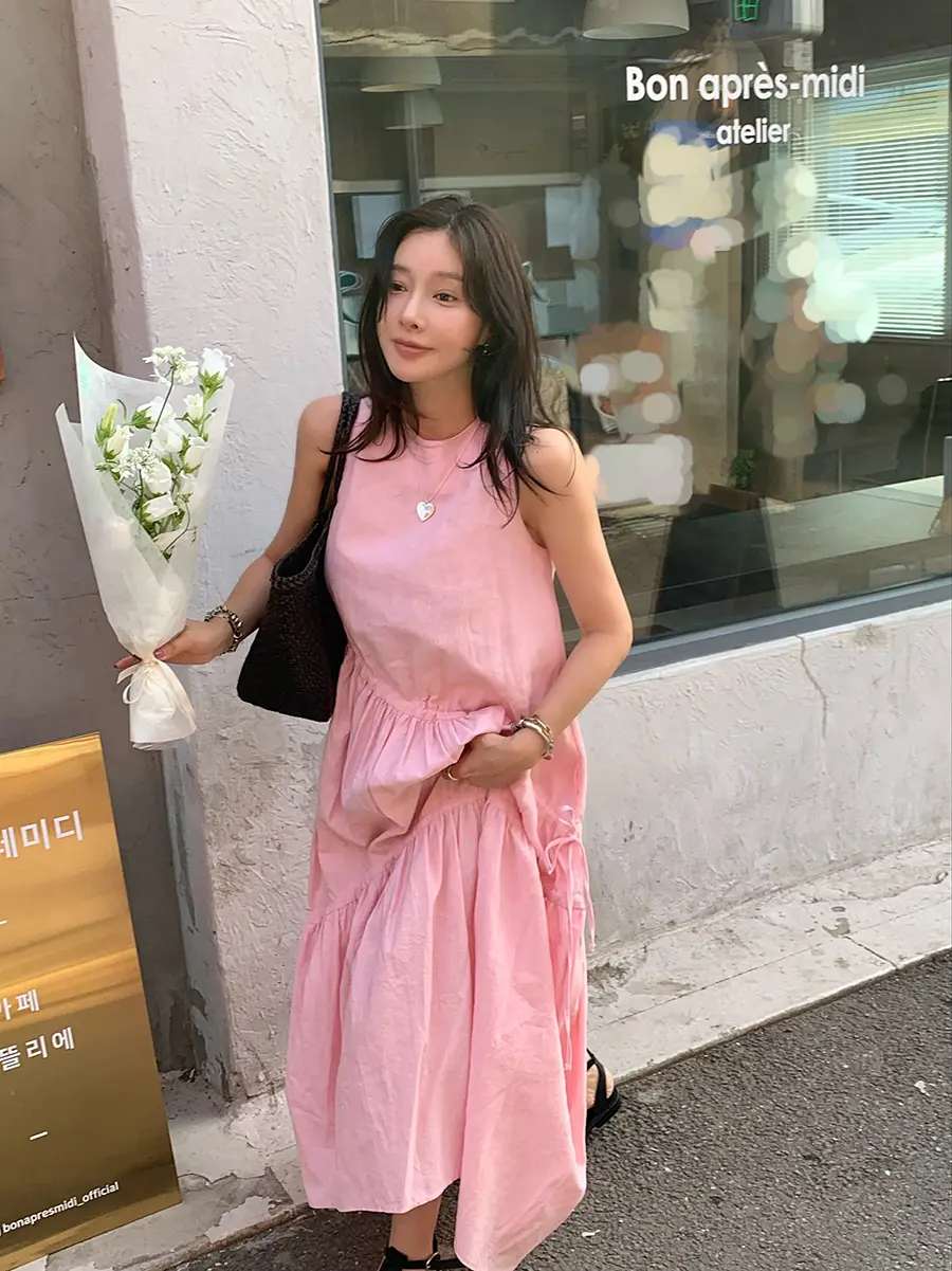 인스타 감성 여름 블라우스 원피스 상세 이미지 6
