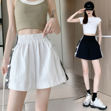 批发织带立体蝴蝶结拼接休闲裤女2024夏季新款韩系松紧腰短裤